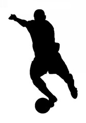Soccer Player Silhouette - Ac...