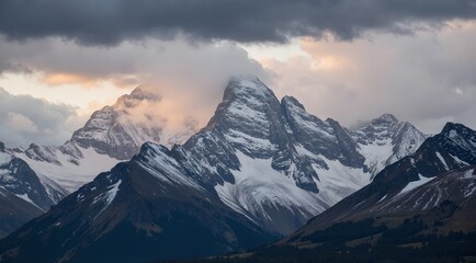 sunrise in the mountains