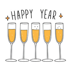 Celebrate in style! A golden champagne bottle bursts open, cork flying, bubbles fizzing, and sparkling liquid flows, capturing the joy of a festive moment.
