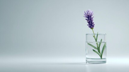Lavender in glass vase