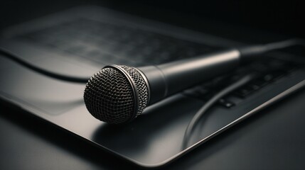 Microphone on laptop