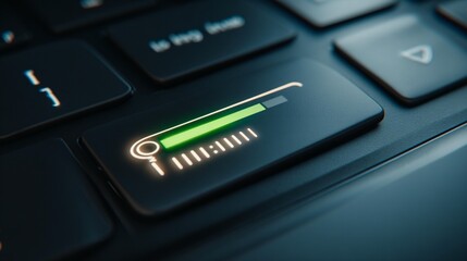 Progress bar key modern keyboard