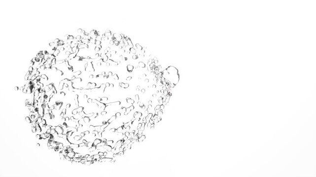 water splash drop liquid collider on white bg