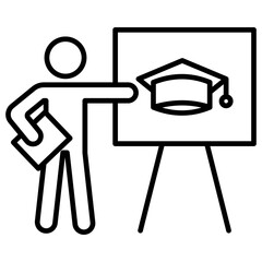 Teacher Outline Icon