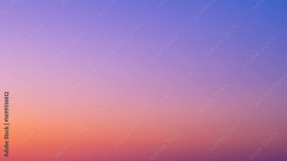 Poster gradient sky transitioning from violet to pink and orange, without clouds