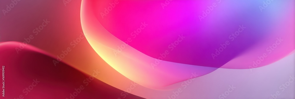 Poster vibrant abstract design with fluid shapes and colors blending together in a dynamic composition duri