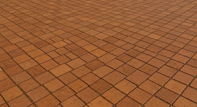 Terracotta Tile Floor Pattern, Repeating Square Design, Warm Rustic Surface