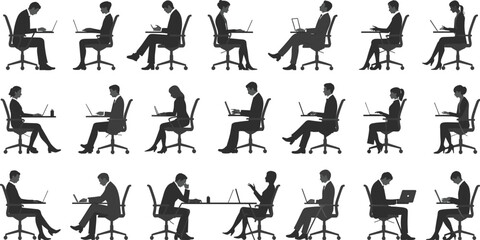 Unique businesswoman standing out from crowd, spotlight concept, corporate competition, leadership, individuality, hiring, job interview, office people, teamwork, silhouette