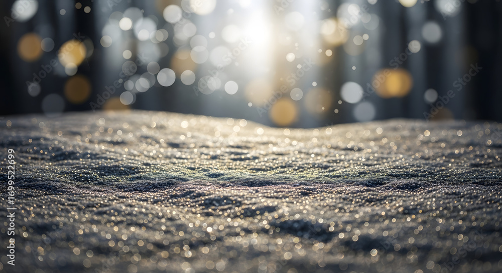 Poster sparkling surface with bokeh lights beautiful festive backdrop