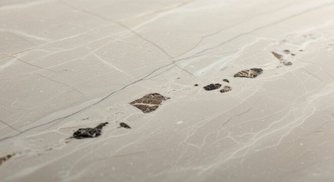 Marble Stone Surface Texture with Veins and Dark Spots
