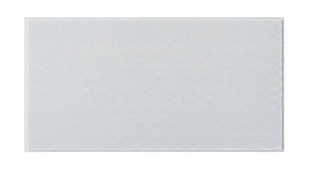 Fototapeta premium Square White Rug Isolated on White Background, Minimalist Interior Design Element