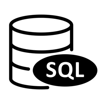 SQL Database Line Icon of Databases (Specific Types) Icon Set