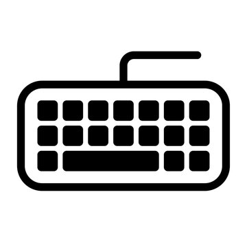 Keyboard Line Icon of PC Gaming Icon Set