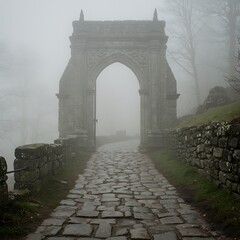 Whispers of the Mist-Shrouded Arch