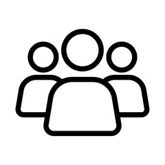 Training Participants Line Icon of Training Data Icon Set