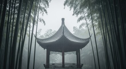 Bamboo Grove and Ancient Pavilion