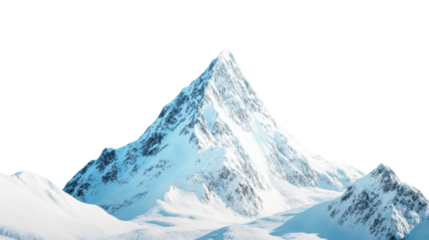 Snow covered mountain peak