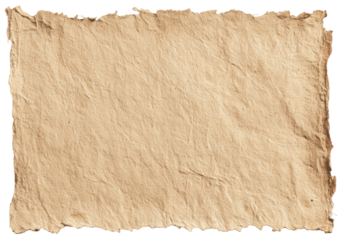 Aged parchment-like paper, unevenly textured, with a distressed edge