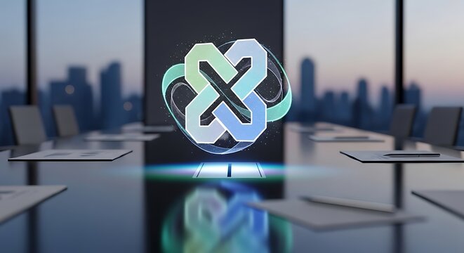 Modern corporate logo design for business and technology company