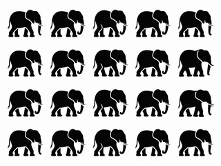 vector silhouettes of people