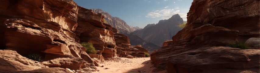Fototapeta premium Zion national park hdr panorama landscape view