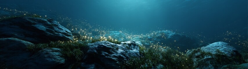 Fototapeta premium Underwater hdr panorama ocean depths nature