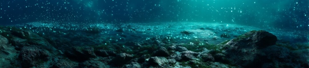 Obraz premium Underwater hdr panorama ocean depths nature