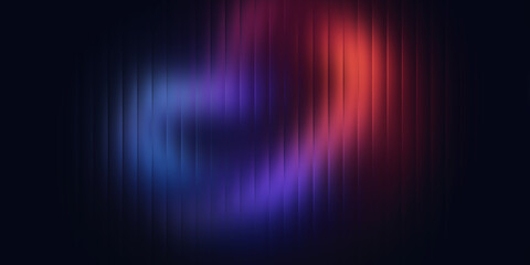 Blue and purple neon wave abstract light background with motion blur and glowing gradient lines, futuristic digital energy concept design