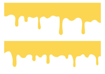 Cheese Melted Vector Set Illustration Isolated on White Background. Perfect for food design, pizza topping, burger ingredient, fast food menu, snack graphics