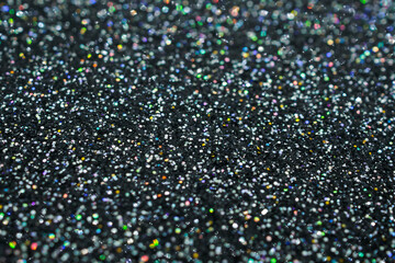 Shiny luxury black glitter texture surface background