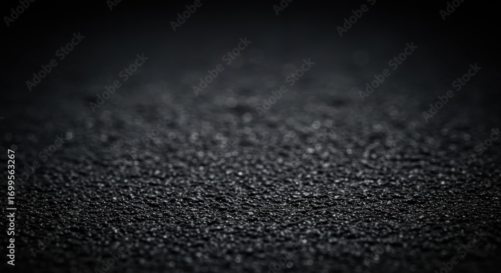 Poster textured black surface with bokeh effect abstract background.