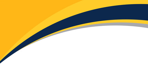 blue and yellow wavy shapes background with line for business banner, flyer, poster, corporate presentation, cover, brochure, vector illustration eps10