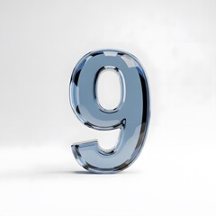 Glass Number Nine, Sleek 3D Render