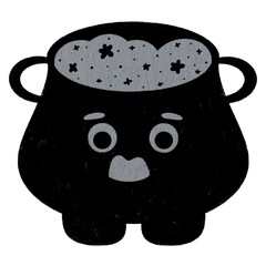 Isolate Halloween element digital sticker, icon, sign, label, planner, sticker, scrapbook sticker, T Shirt design or crafts and more.