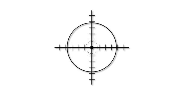 Precision Crosshair Aiming Reticle Target Acquisition Graphic Design Element for Gaming and Technical Visuals Digital Interface H U D U I Concept for Accuracy and Focus