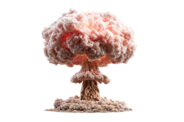 Massive mushroom cloud explosion