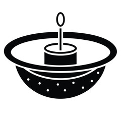 floating ring feeder vector icon