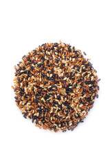 Organic Mixed Rice Grains Five Color Variety Brown Black Red White Cereals Healthy Food Ingredients