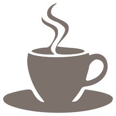 Coffee Shop Logo – Simple coffee cup icon with a clean and modern look. Perfect for cafes, coffee shops, packaging, and branding identity with an elegant, minimal, and professional design.