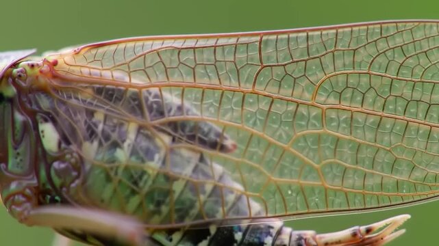 Planthopper Wing Closeup Macro.