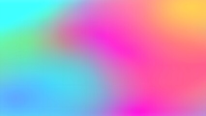 Soft rainbow lines with a colorful gradient and abstract blur create a vibrant and bright digital art illustration