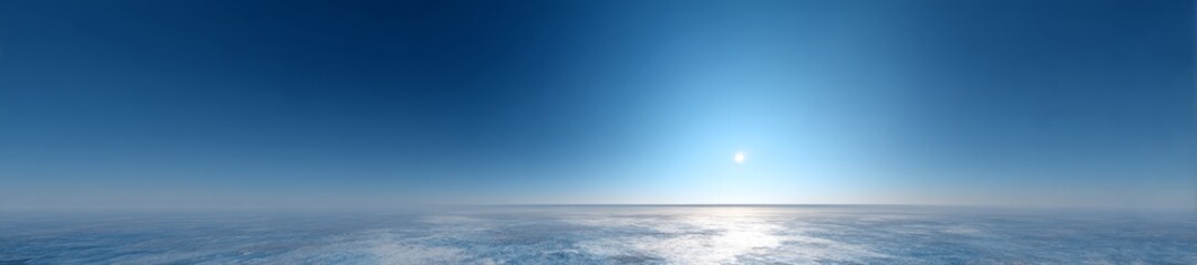 Fototapeta premium Panoramic hdr ocean view horizon landscape