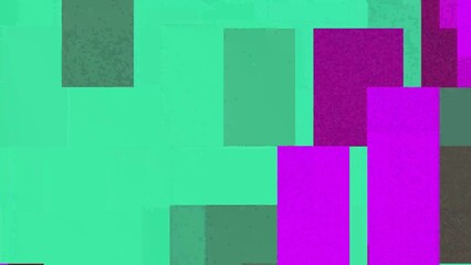 Abstract geometric pattern with mint green purple and dark gray rectangles and squares background
