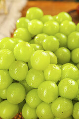 Fresh Green Olives with Water Droplets - Mediterranean Food Photography