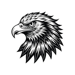 Eagle head silhouette, eagle head logotype