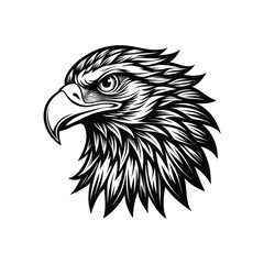 Eagle head silhouette, eagle head logotype