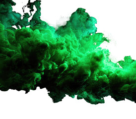 Lush green smoke cloud, abstract and dynamic © Arty