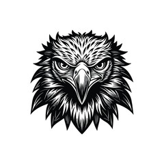 Eagle head silhouette, eagle head logotype