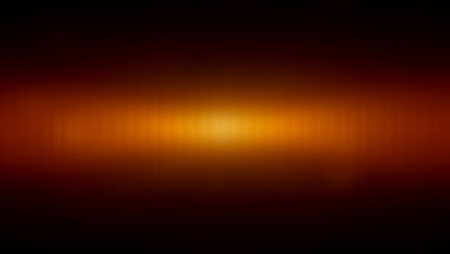 Abstract digital art featuring a fiery gradient of warm hues pixelated and expanding horizontally across the frame with a bright central glow