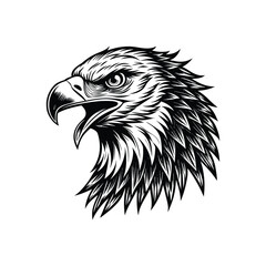 Eagle head silhouette, eagle head logotype